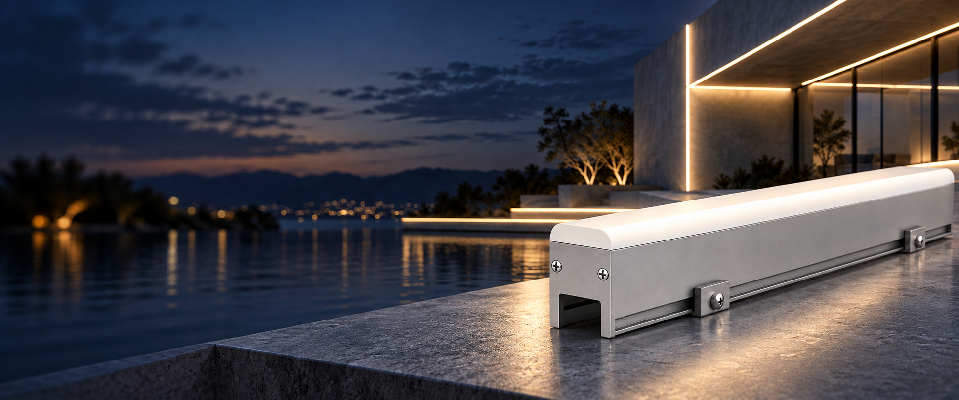 led linear light contour light architectural lighting illustration