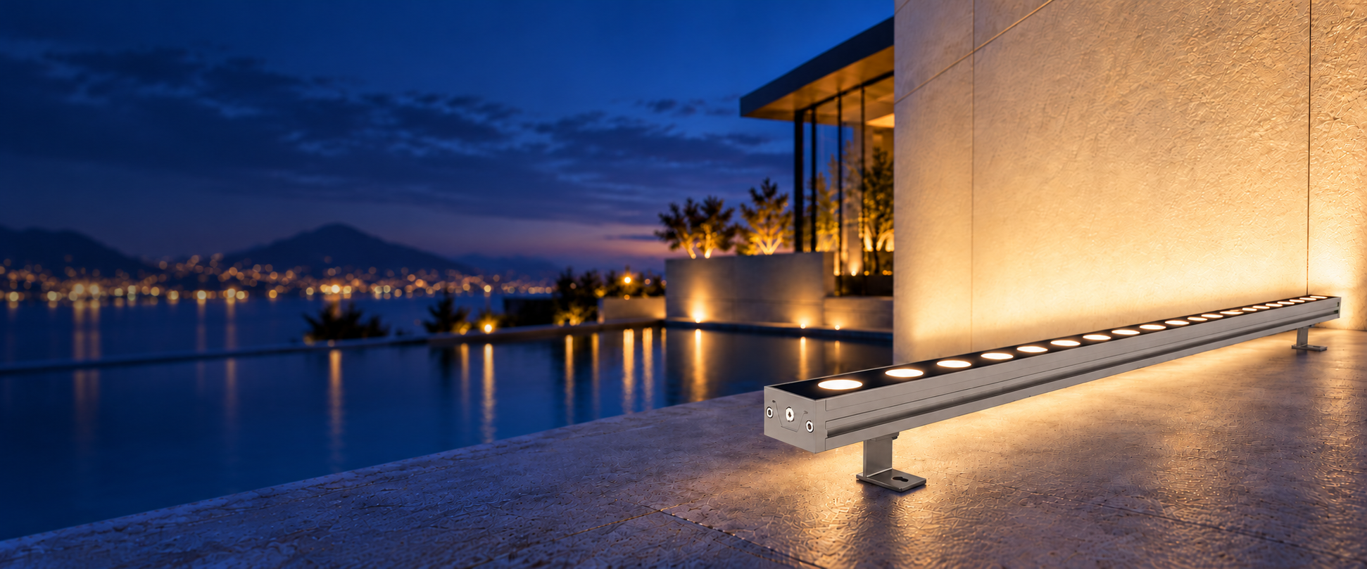 led wall washer architectural lighting illustration