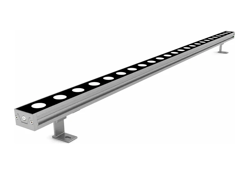 GDXC LED wall washer with multiple circular lenses and mounting brackets